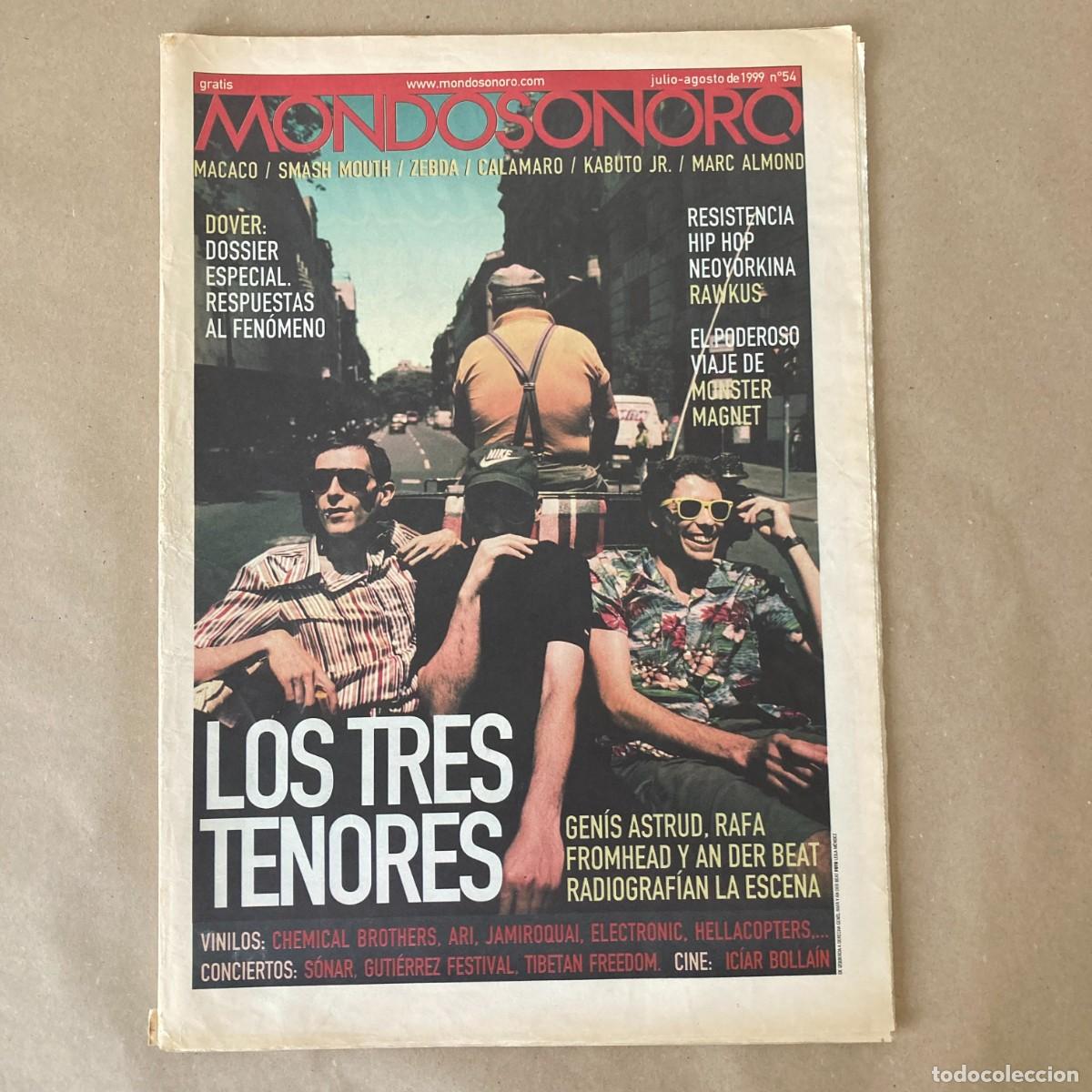 Coleccionismo de revistas y peri&oacute;dicos: MONDO SONORO - JULIO AGOSTO 1999 - N&Uacute;MERO 54
