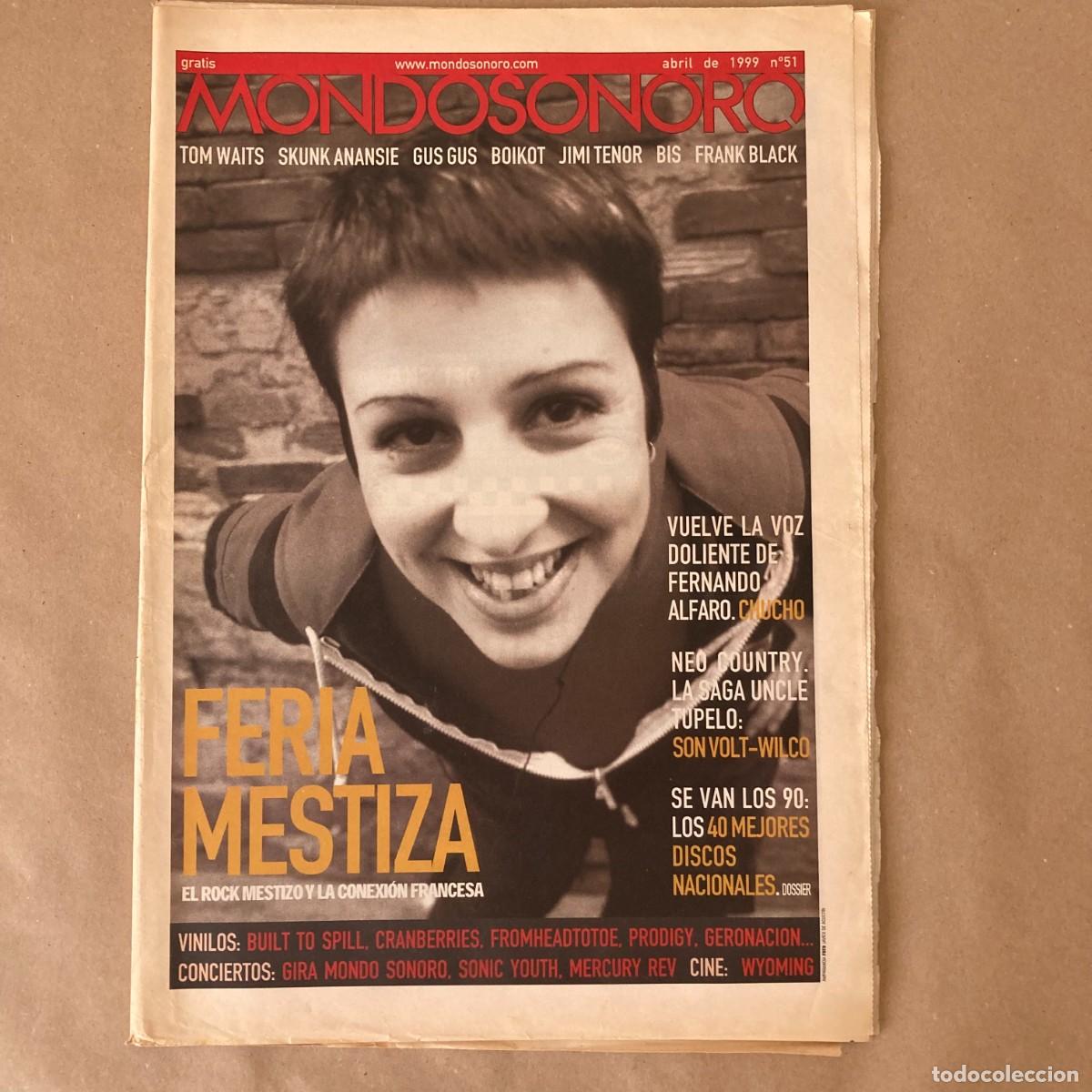 Coleccionismo de revistas y peri&oacute;dicos: MONDO SONORO - ABRIL 1999 - N&Uacute;MERO 51