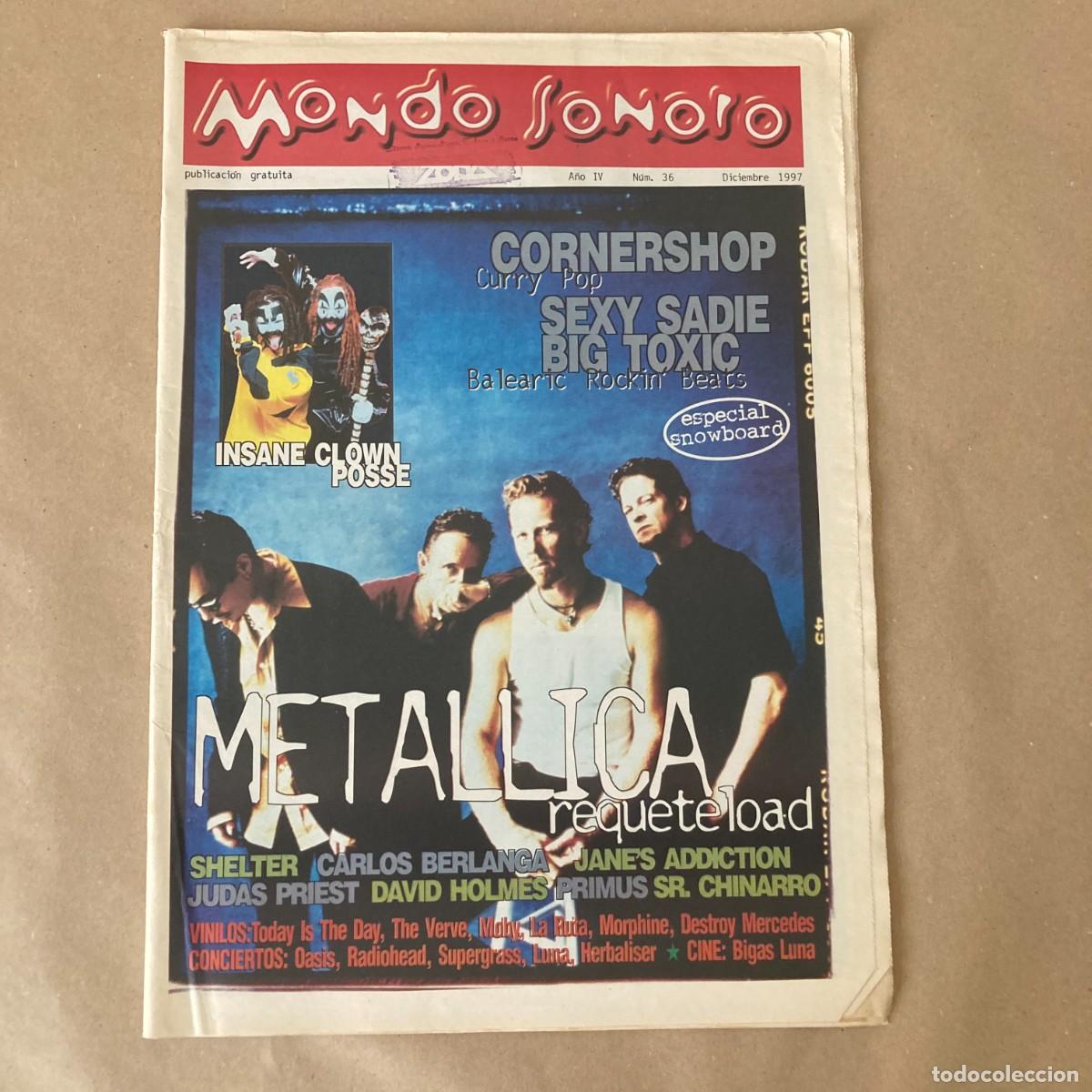 Coleccionismo de revistas y peri&oacute;dicos: MONDO SONORO - DICIEMBRE 1997 - N&Uacute;MERO 36 METALLICA