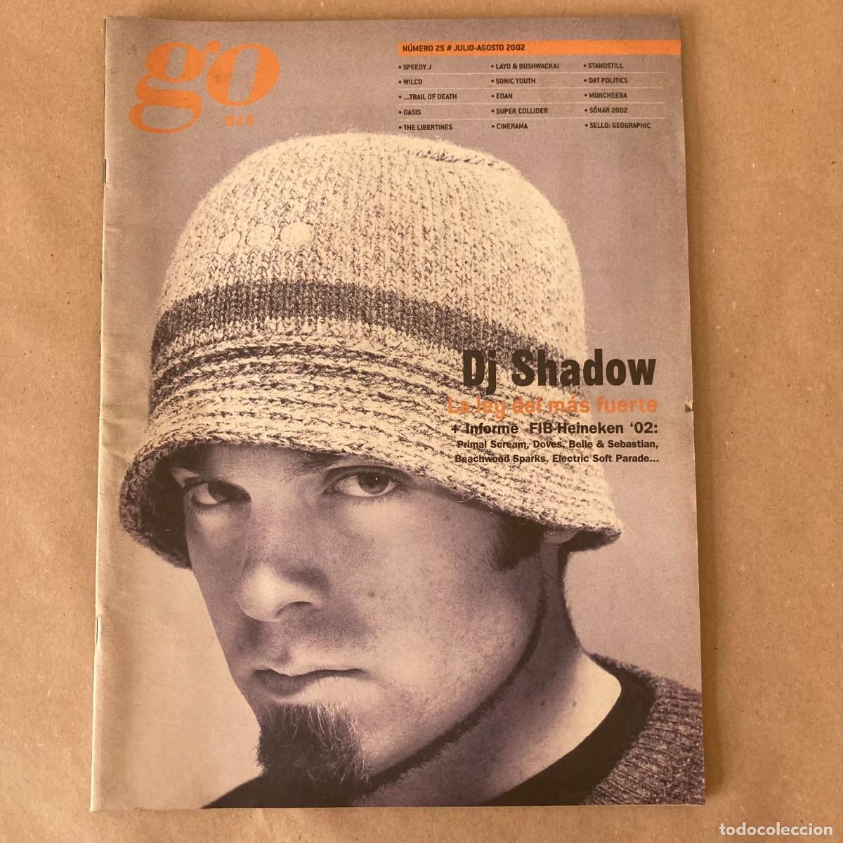 Coleccionismo de revistas y peri&oacute;dicos: GO MAG - JULIO AGOSTO 2002 - N&Uacute;MERO 25 DJ SHADOW