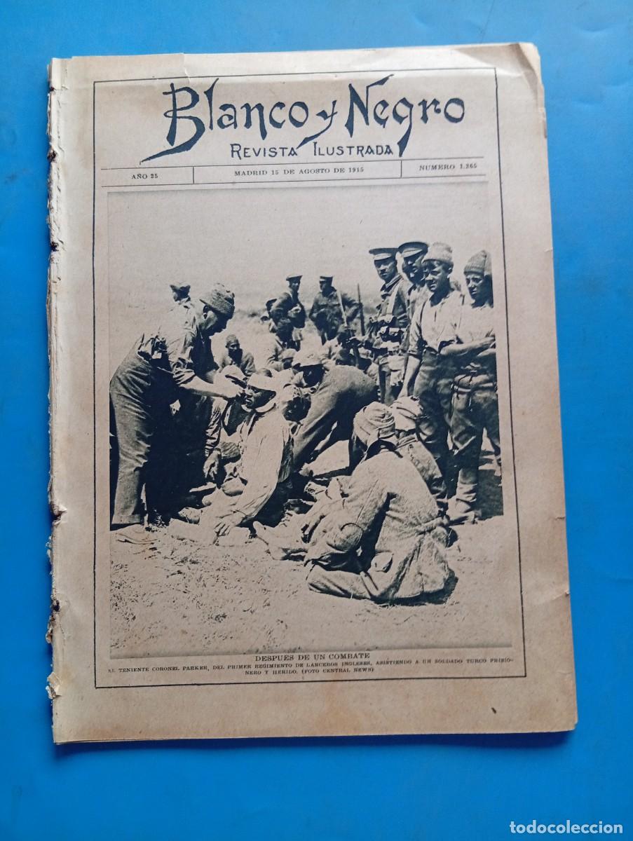 Coleccionismo de revistas y peri&oacute;dicos: BLANCO Y NEGRO. N&ordm; 1265. A&Ntilde;O 1915. &Aacute;FRICA ORIENTAL. LOS INDIOS EN INGLATERRA. LA FAMILIA REAL.. LEER
