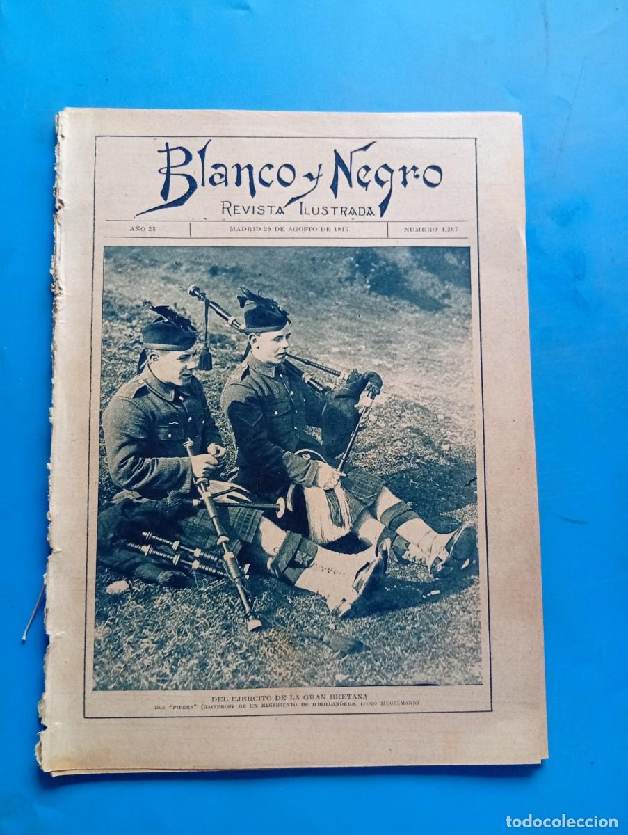Coleccionismo de revistas y peri&oacute;dicos: BLANCO Y NEGRO. N&ordm; 1267. A&Ntilde;O 1915. RUSOS Y TURCOS. LOS ALEMANES EN LA GUERRA. LA MUJER INGLESA. LEER