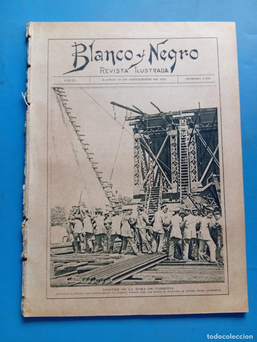 Coleccionismo de revistas y peri&oacute;dicos: BLANCO Y NEGRO. N&ordm; 1270. A&Ntilde;O 1915. JARDINES MADRILE&Ntilde;OS. CONSAGRACI&Oacute;N DE UN OBISPO EN OVIEDO... LEER.