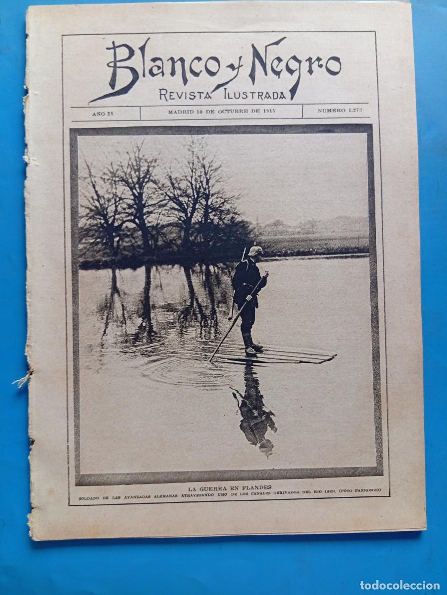 Coleccionismo de revistas y peri&oacute;dicos: BLANCO Y NEGRO. N&ordm; 1273. A&Ntilde;O 1915. LA REVOLUCI&Oacute;N EN M&Eacute;JICO. ESCUELAS PR&Aacute;CTICAS DE AMETRALLA... LEER.