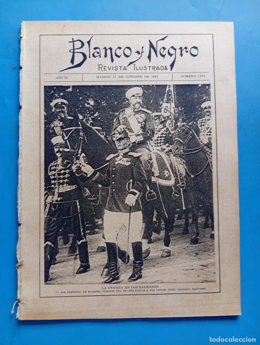 Coleccionismo de revistas y peri&oacute;dicos: BLANCO Y NEGRO. N&ordm; 1274. A&Ntilde;O 1915. INGLESES EN ALEMANIA. PALACIO DE JUSTICIA EN MADRID. JUAN.. LEER
