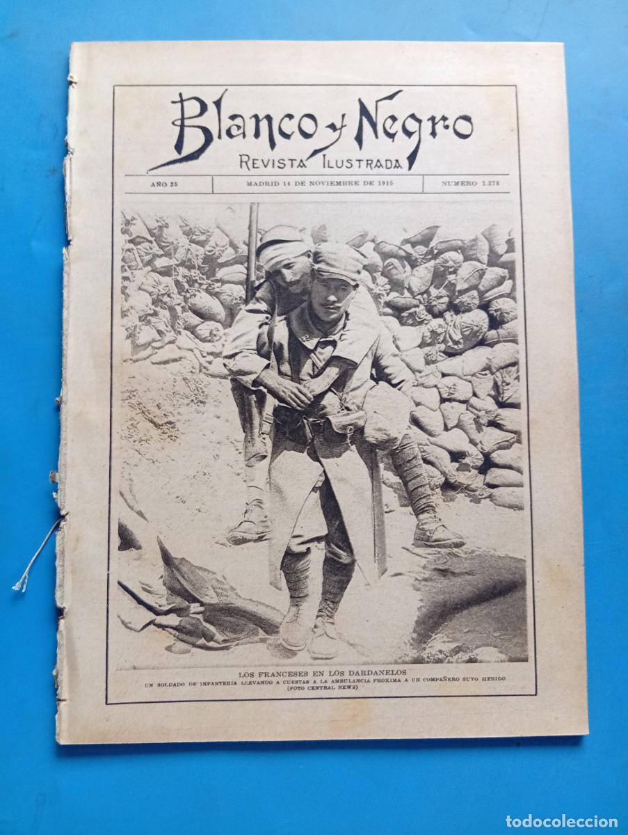 Coleccionismo de revistas y peri&oacute;dicos: BLANCO Y NEGRO. N&ordm; 1278. A&Ntilde;O 1915. RESERVAS INGLESAS EN EGIPTO. BODA ARISTOCR&Aacute;TICA EN ZARAUZ.. LEER