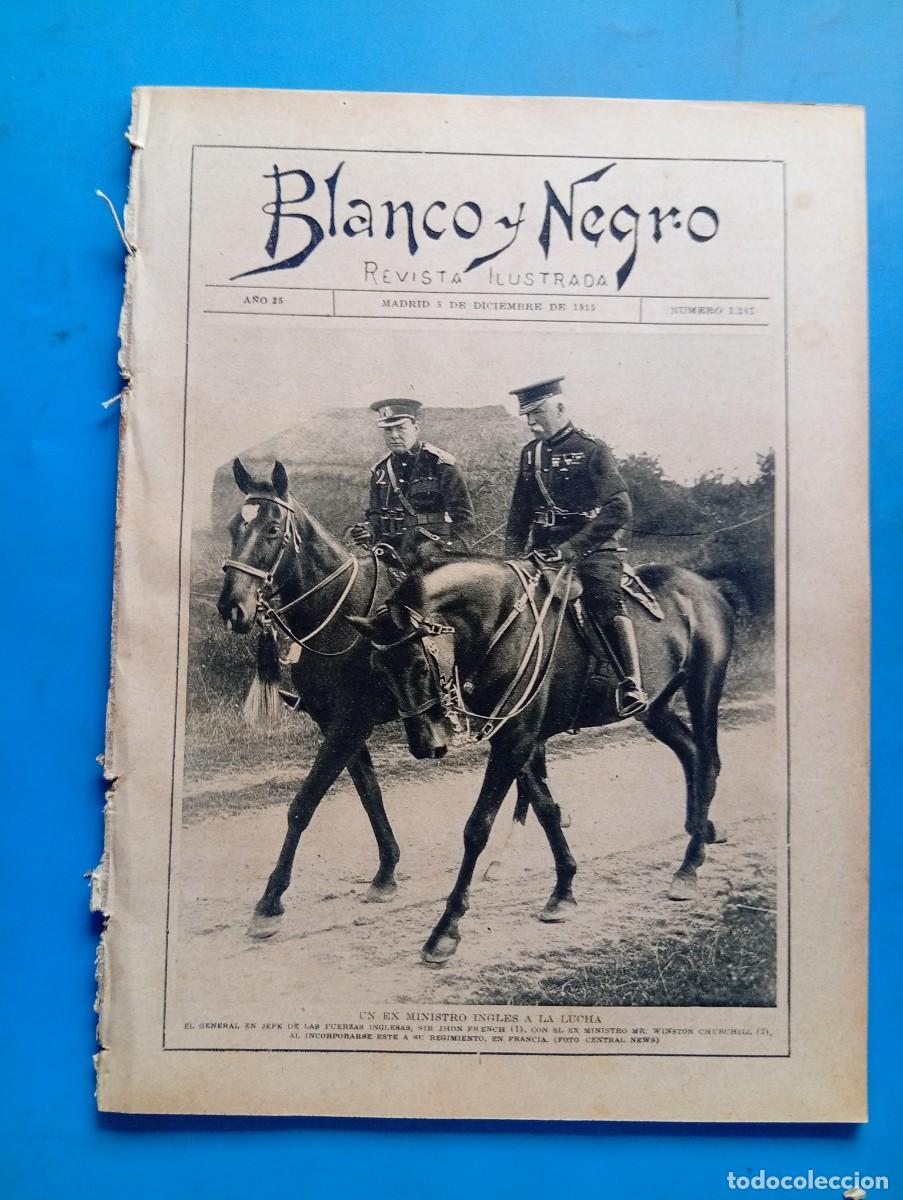 Coleccionismo de revistas y peri&oacute;dicos: BLANCO Y NEGRO. N&ordm; 1281. A&Ntilde;O 1915. LA GUERRA EN ORIENTE. CEREMONIA RELIGIOSA EN BARCELONA... LEER.