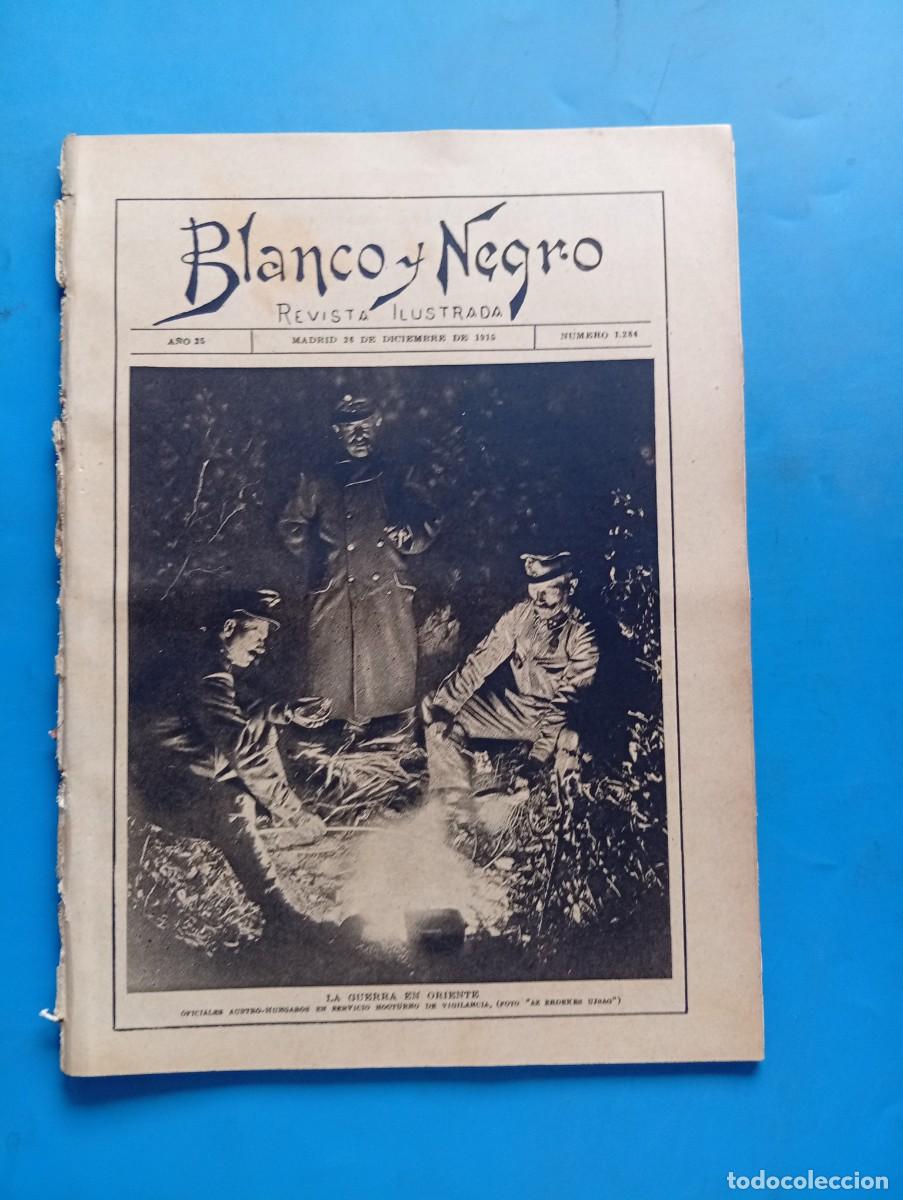 Coleccionismo de revistas y peri&oacute;dicos: BLANCO Y NEGRO. N&ordm; 1284. A&Ntilde;O 1915. LA AEROSTACI&Oacute;N EN LA GUERRA. PARROQUIA DE SAN GIN&Eacute;S EN... LEER.