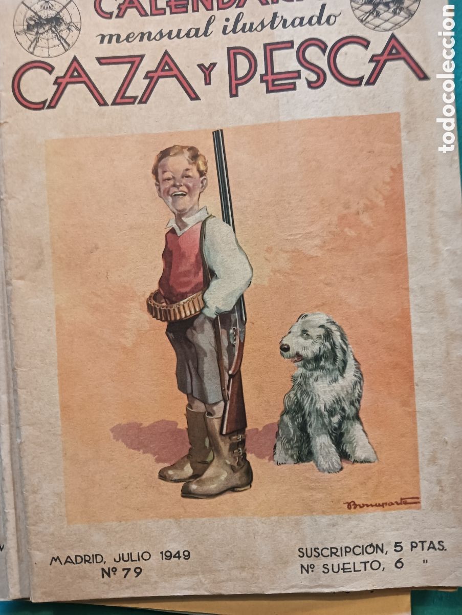 Coleccionismo de revistas y peri&oacute;dicos: Revista caza y pesca julio en 1949 n&uacute;mero 79