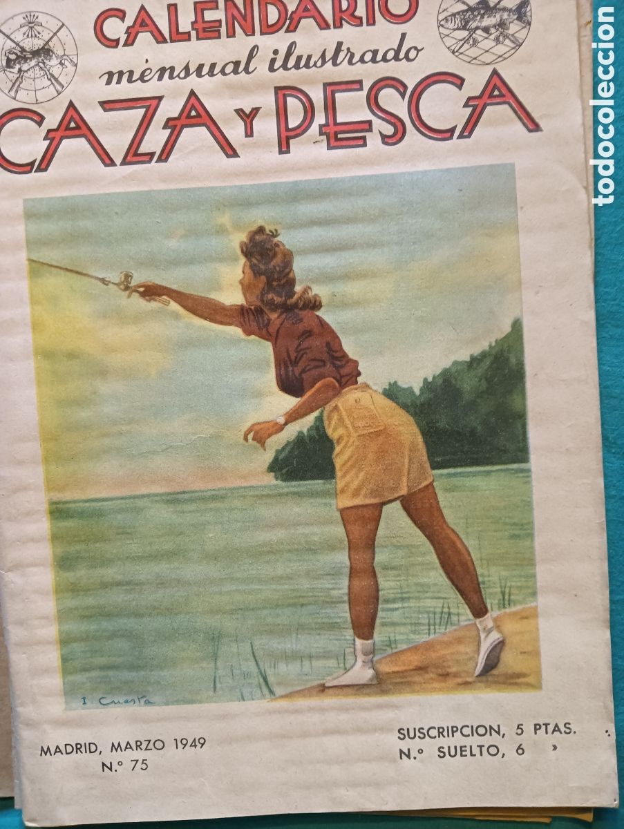 Coleccionismo de revistas y peri&oacute;dicos: Revista caza y pesca abril de 1949 numero 75