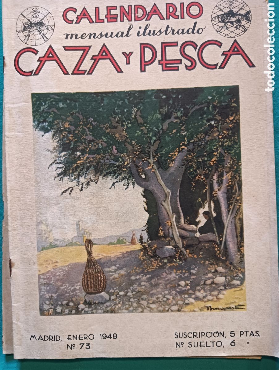 Coleccionismo de revistas y peri&oacute;dicos: Vista caza y pesca enero de 1949 n&uacute;meros 73