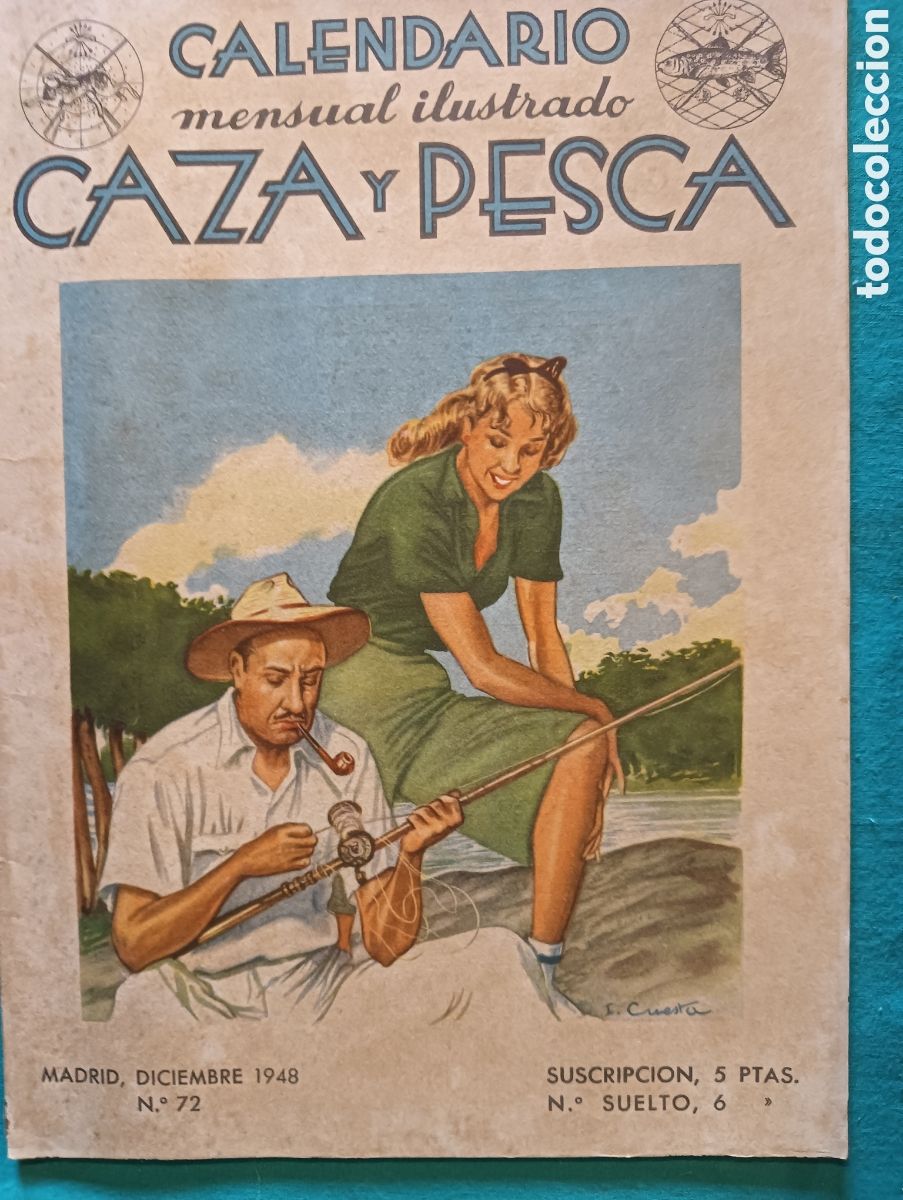 Coleccionismo de revistas y peri&oacute;dicos: Vista caza y pesca n&uacute;mero 72 de diciembre de 1948