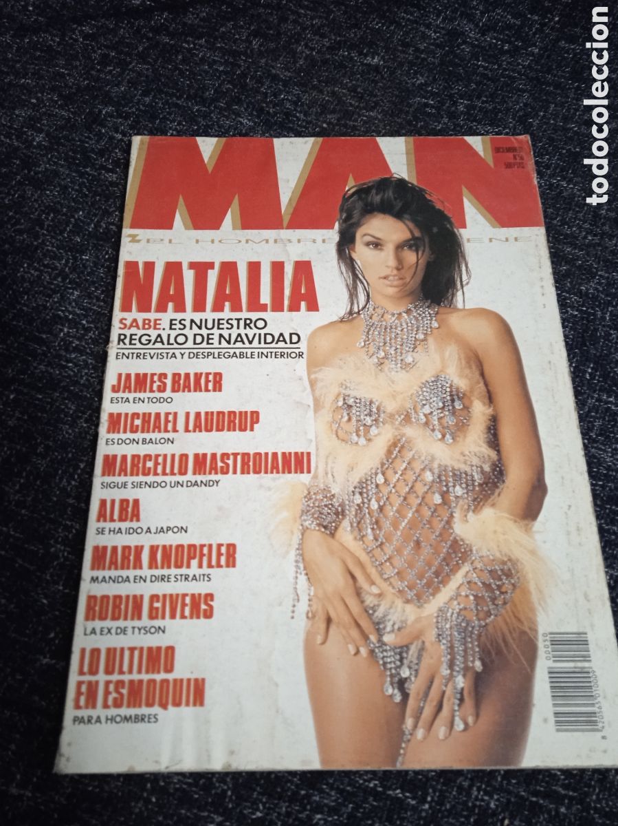 Coleccionismo de revistas y peri&oacute;dicos: MAN N&ordm; 50 A&Ntilde;O 1991- PAMELA ANDERSON, CRISTINA PUJADAS, POSTER DESPLEGABLE: NATALIA SABE