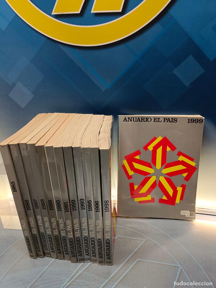 Coleccionismo de revistas y peri&oacute;dicos: 13 tomos, anuario el pais, a&ntilde;os 1985 al 1999 faltando solo el 94 y 97