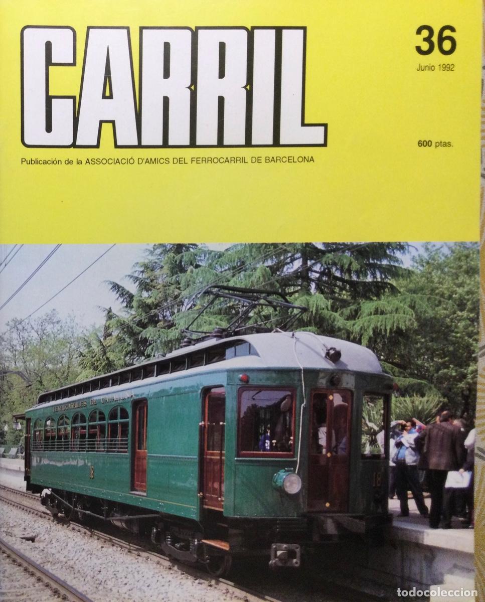 Coleccionismo de revistas y peri&oacute;dicos: REVISTA CARRIL N&Uacute;MERO 36 Junio 1992