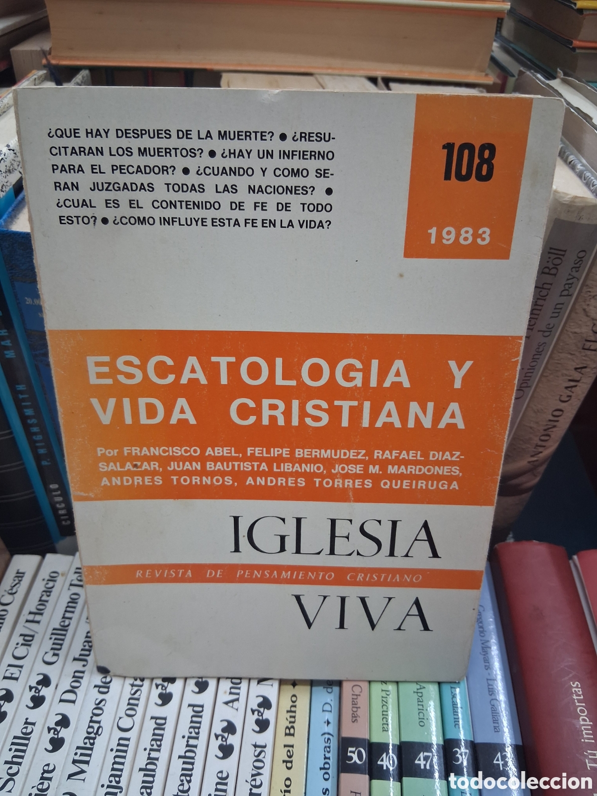 Coleccionismo de revistas y peri&oacute;dicos: Escatologia y vida cristiana. Iglesia viva 108 1983
