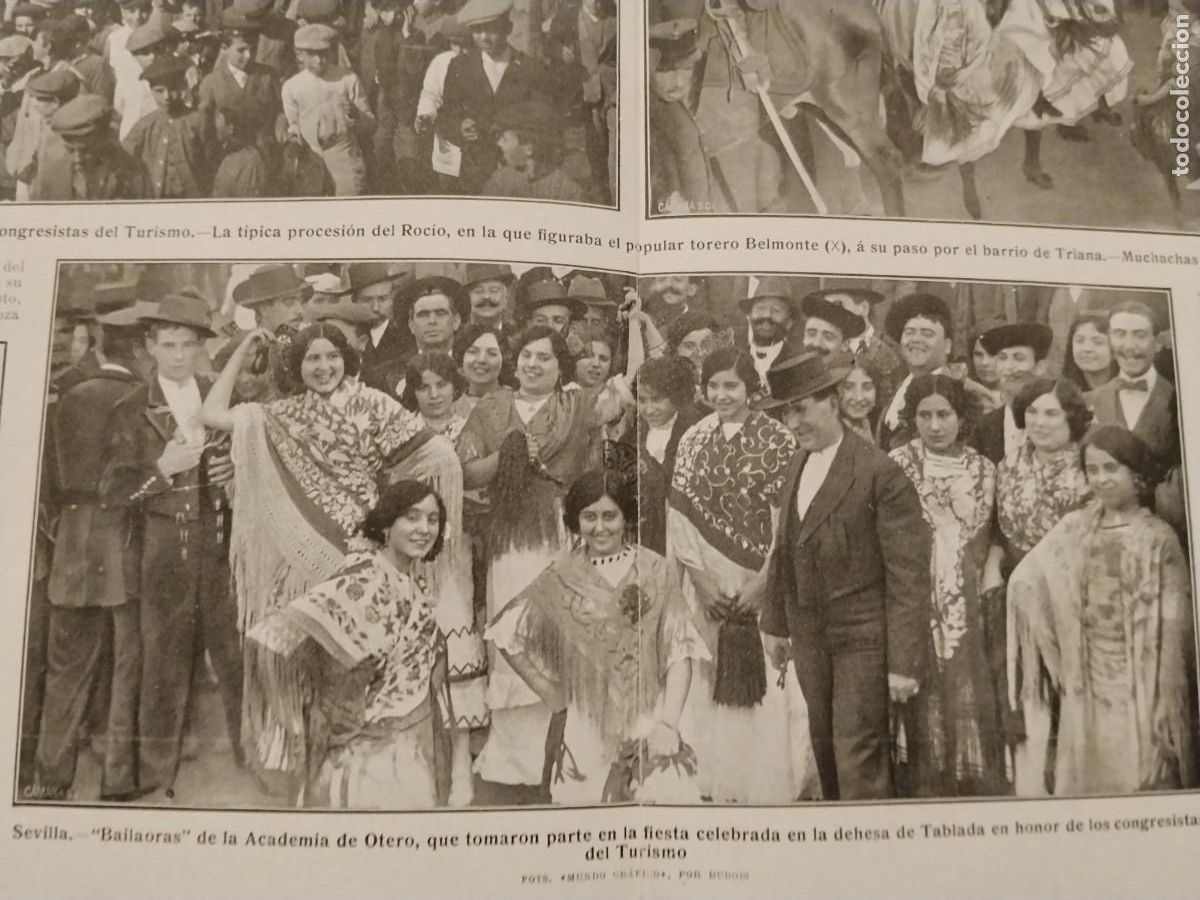 Coleccionismo de revistas y peri&oacute;dicos: EQUIPO DE FUTBOL DE LA REAL SOCIEDAD DE SAN SEBASTIAN HAN JUGADO CON EL F.C.BARCELONA HOJA A&Ntilde;O 1912