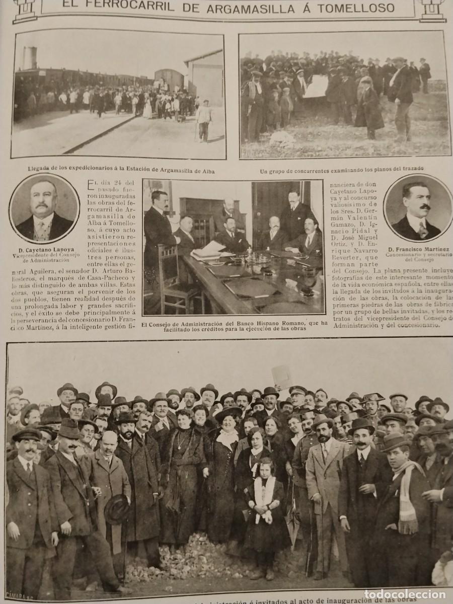 Coleccionismo de revistas y peri&oacute;dicos: CATASTROFE DE VISTA ALEGRE EN BILBAO 46 VICTIMAS SOCIOS CLUB DEPORTIVO BILBAO FERETROS A&Ntilde;O 1912