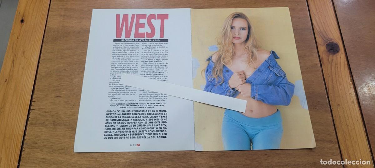 Coleccionismo de revistas y peri&oacute;dicos: CLIPPING 1990: WEST. MODELO RECI&Eacute;N LLEGADA A SITGES.