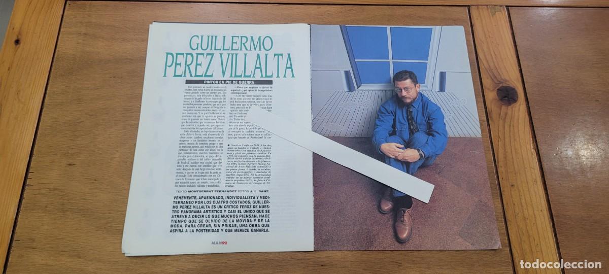 Coleccionismo de revistas y peri&oacute;dicos: CLIPPING 1990: GUILLERMO P&Eacute;REZ VILLALTA. PINTOR EN PIE DE GUERRA. ENTREVISTA.