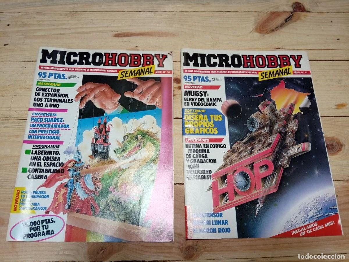 Coleccionismo de revistas y peri&oacute;dicos: Lote de 2 revistas micro hobby -- numeros 10 y 11