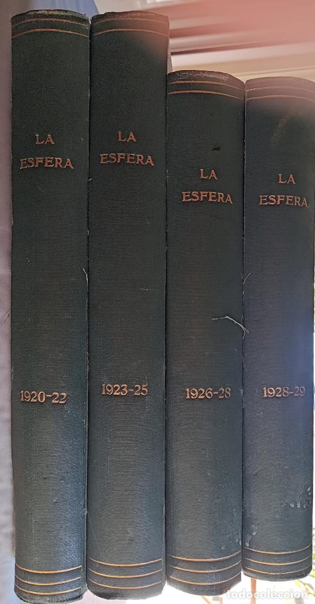 Coleccionismo de revistas y peri&oacute;dicos: Revista La Esfera 4 tomos (1920-22, 1923-25, 1926-28, 1928-29)