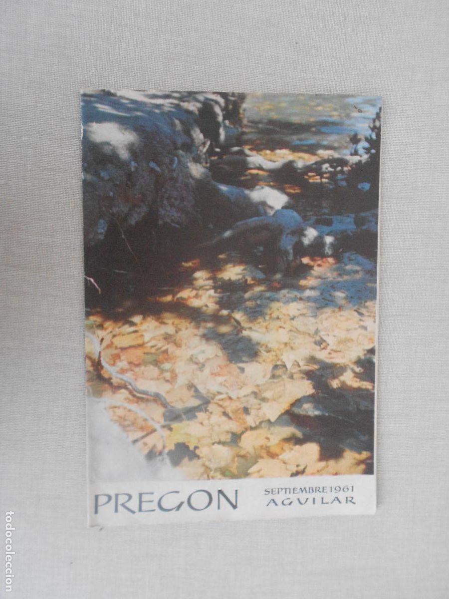 Coleccionismo de revistas y peri&oacute;dicos: PREGON BOLETIN LITERARIO E INFOMATIVO - SEPTIEMBRE - 1961- AGUILAR