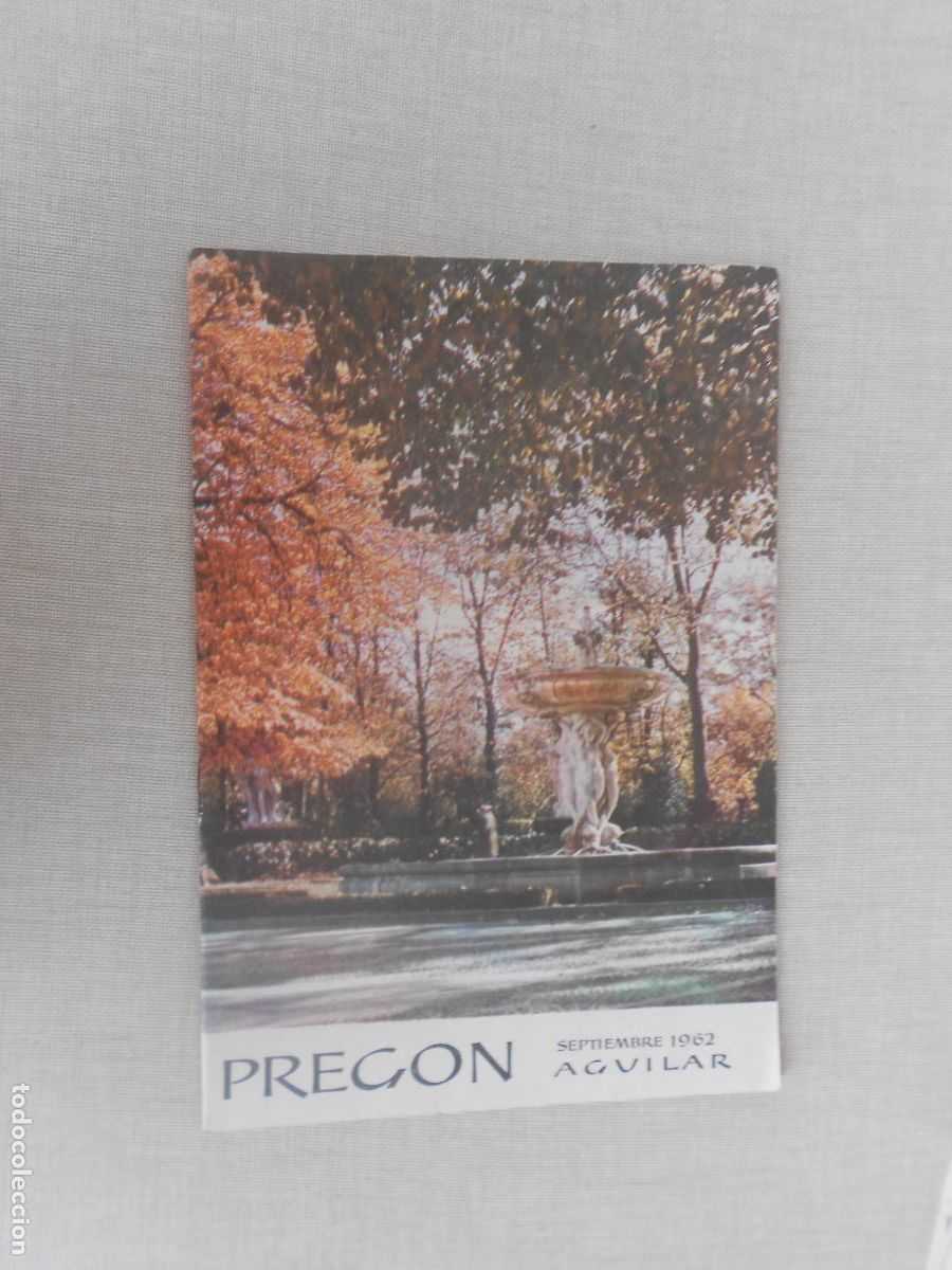 Coleccionismo de revistas y peri&oacute;dicos: PREG&Oacute;N BOLET&Iacute;N LITERARIO E INFOMATIVO -SEPTIEMBRE 1962 - AGUILAR