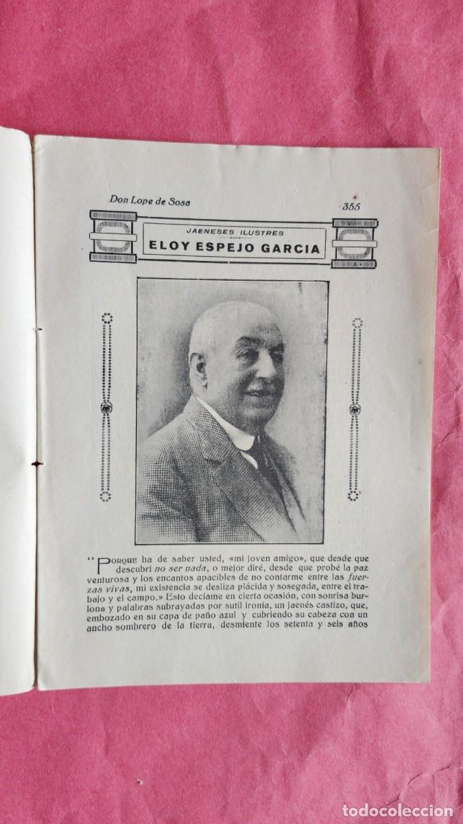 Coleccionismo de revistas y peri&oacute;dicos: ELOY ESPEJO GARCIA.-JAENESES ILUSTRES.-HUELMA.-LOPE DE SOSA.-A&Ntilde;O 1924.