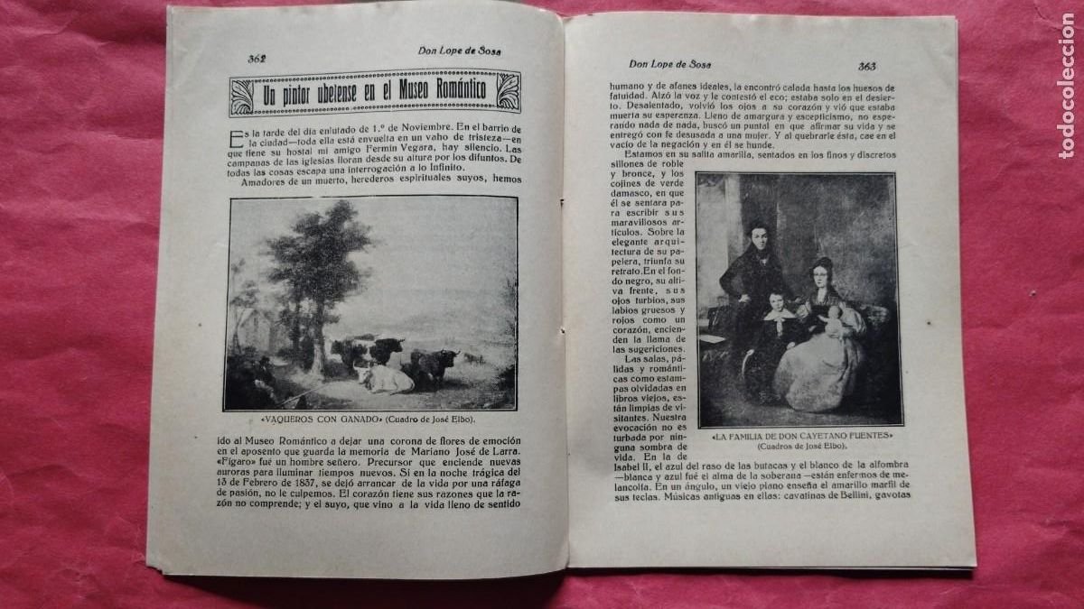 Coleccionismo de revistas y peri&oacute;dicos: JOSE ELBO.-UN PINTOR UBETENSE EN EL MUSEO ROMANTICO.-UBEDA.-LOPE DE SOSA.-A&Ntilde;O 1924.