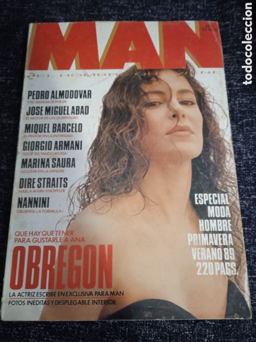 Coleccionismo de revistas y peri&oacute;dicos: MAN N&ordm; 18: ANA OBREG&Oacute;N, PEDRO ALMOD&Oacute;VAR,PAMELA PRATI,KIRK DOUGLAS,LOS RONALDOS,DOLLY FONTANA