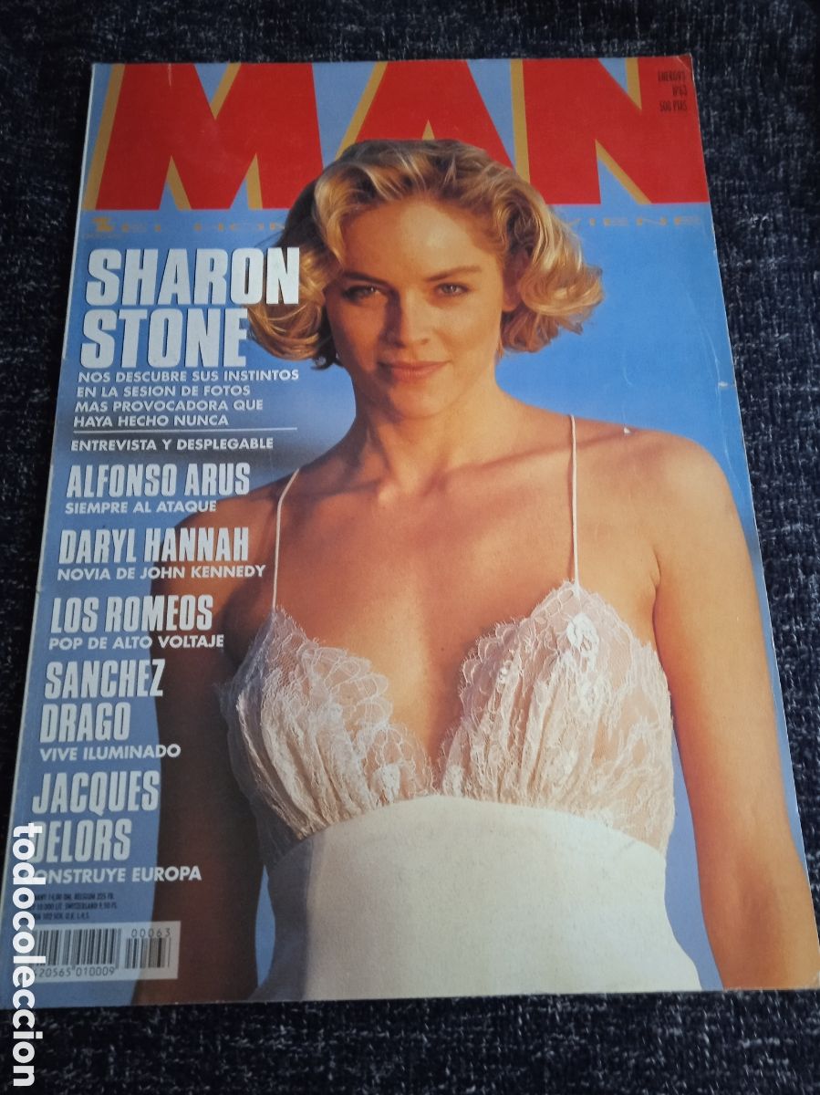 Coleccionismo de revistas y peri&oacute;dicos: MAN N&ordm; 63 enero 1993, SHARON STONE, DARYL HANNAH, EVA MARIA DE MARCOS, noemi ramal