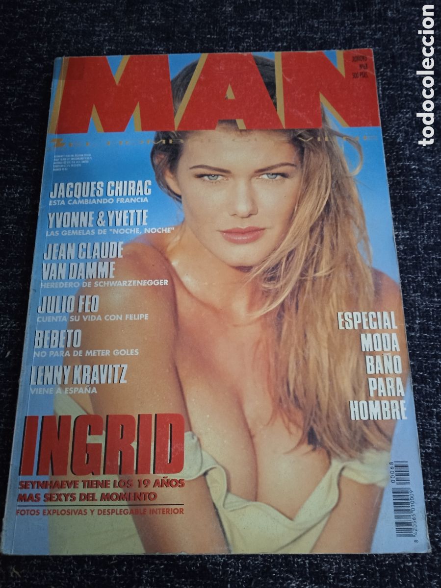 Coleccionismo de revistas y peri&oacute;dicos: MAN N&ordm; 68 A&Ntilde;O 1993 - ELISABETH BONACHE, TATIANA BREDZSKY, LENNY KRAVITZ, POSTER: INGRID SEYNHAEVE