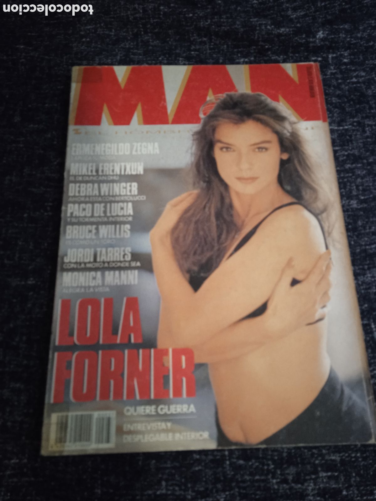 Coleccionismo de revistas y peri&oacute;dicos: MAN N&ordm; 37 NOVIEMBRE 1990 ISABEL BASI, MARTA SUAREZ, BRUCE WILLIS POSTER CENTRAL: LOLA FORNER