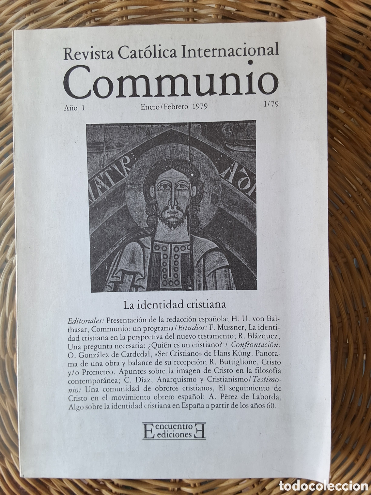 Coleccionismo de revistas y peri&oacute;dicos: Comuni&oacute;n:La identidad cristiana. A&Ntilde;O 1