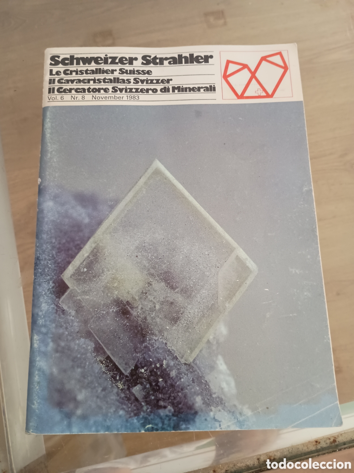 Coleccionismo de revistas y peri&oacute;dicos: 1.3 revista de mineralog&iacute;a Schweizer Strahler / Le Cristallier Suisse vol 6 num8 nov 1983