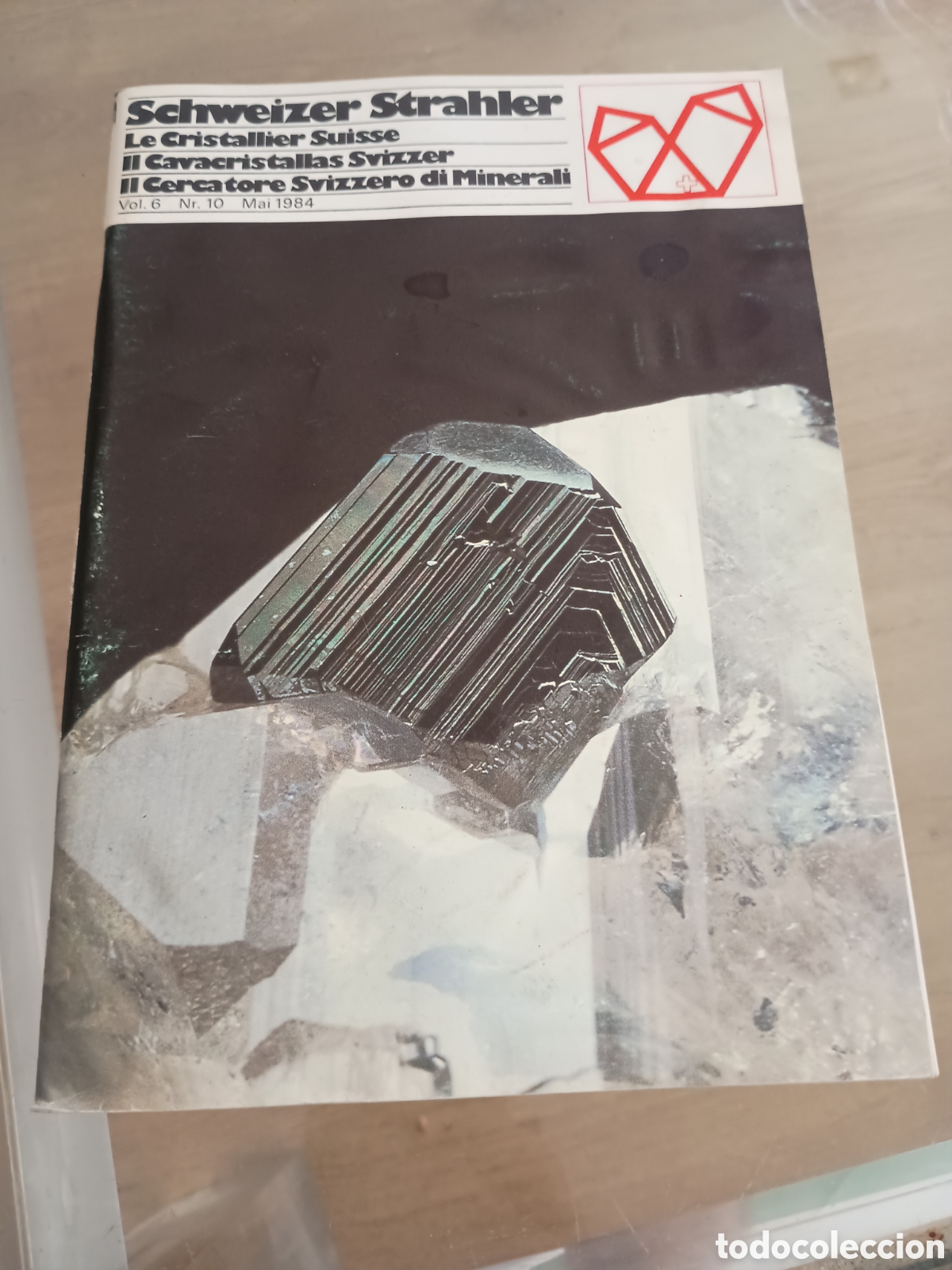 Coleccionismo de revistas y peri&oacute;dicos: 1.3 revista de mineralog&iacute;a Schweizer Strahler / Le Cristallier Suisse vol 6 n&uacute;m 10 Mai 1984