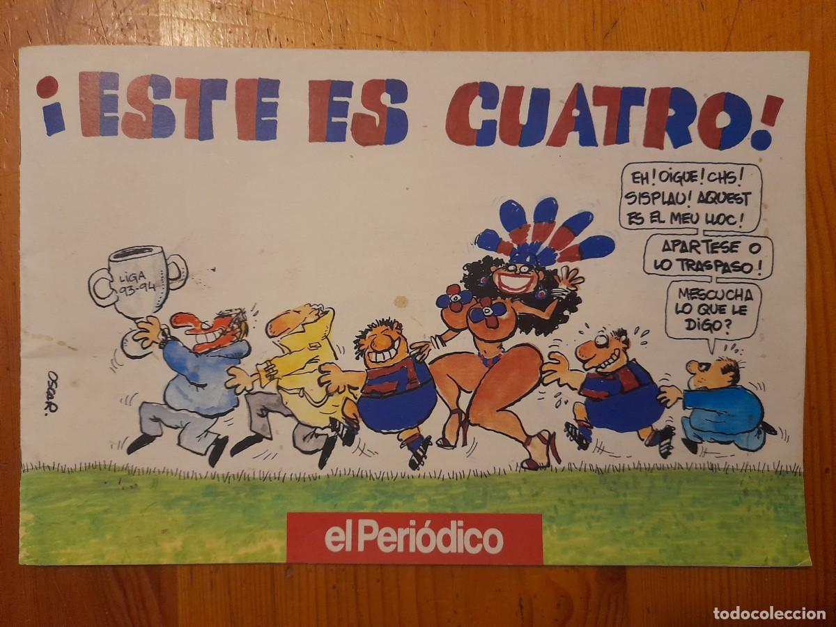 Coleccionismo de revistas y peri&oacute;dicos: C&oacute;mic Bar&ccedil;a &iexcl;Este es Cuatro! &Oacute;scar Nebreda - El Peri&oacute;dico 1994 (Liga 93-94)