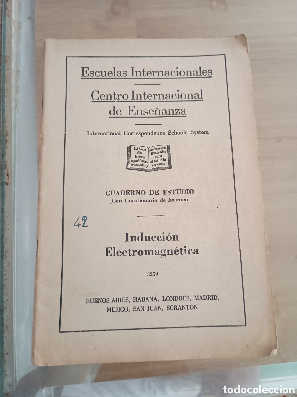 Coleccionismo de revistas y peri&oacute;dicos: Inducci&oacute;n Electromagn&eacute;tica, Centro Internacional de Ense&ntilde;anza. Cuaderno de estudio
