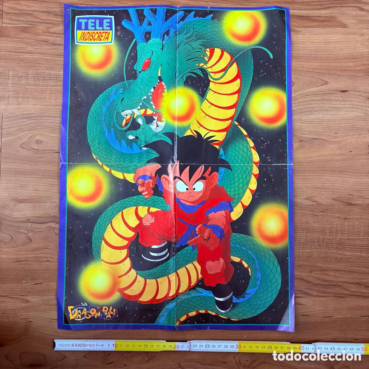 Coleccionismo de revistas y peri&oacute;dicos: poster revista teleindidscreta tele indiscreta dragon ball z dragonball bola de dragon kirk cameron