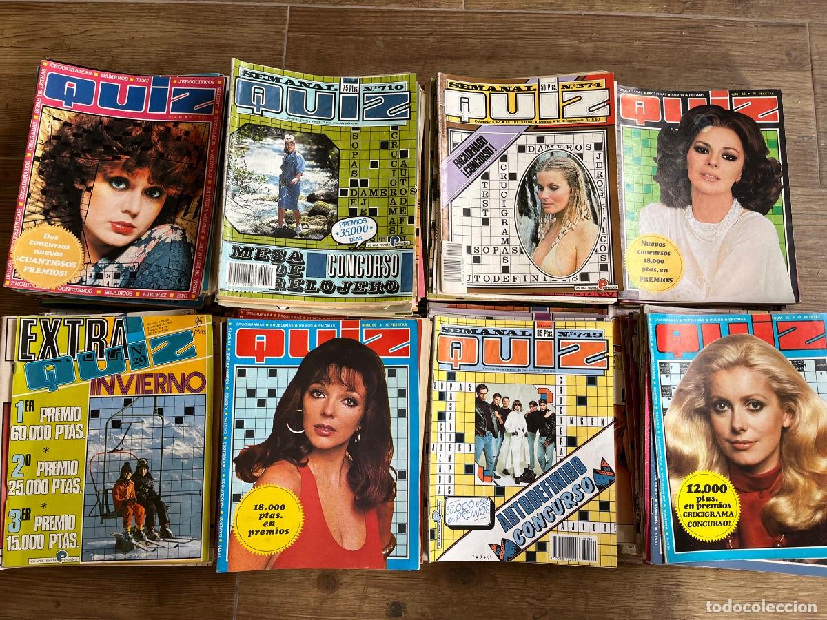Coleccionismo de revistas y peri&oacute;dicos: LOTE 200 N&Uacute;MEROS ANTIGUOS REVISTA QUIZ DE PASATIEMPOS Y CRUCIGRAMAS - A&Ntilde;OS 70 y 80- SON CASI 20 KILO