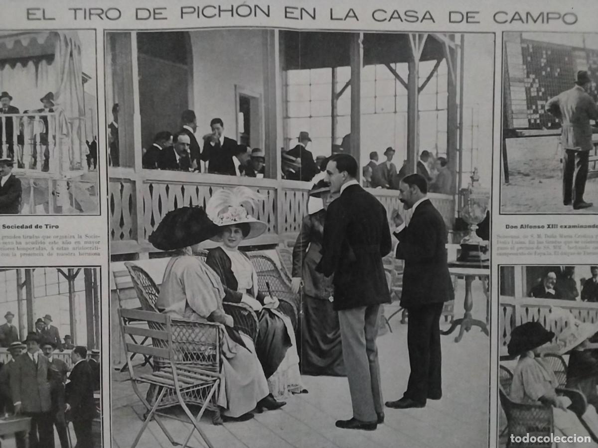 Coleccionismo de revistas y peri&oacute;dicos: TIRO PICHON CASA DE CAMPO ALFONSO XIII LUCIANO OCHOA CAMPEON ESPA&Ntilde;A TIRO PICHON REVISTA A&Ntilde;O 1912