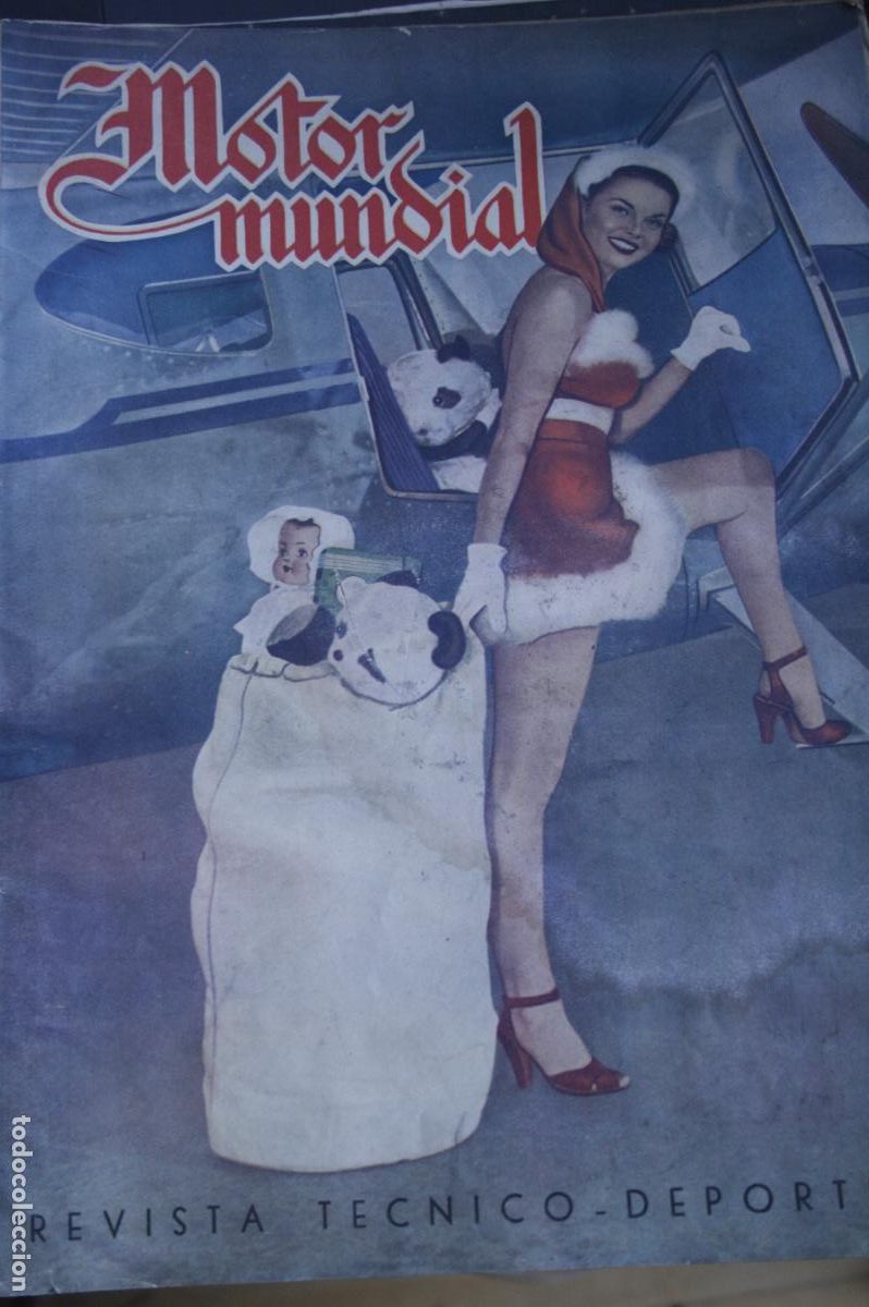 Coleccionismo de revistas y peri&oacute;dicos: REVISTA DE AUTOMOVILES MOTOR MUNDIAL N&ordm; 31 COCHES MOTOS AVIONES INVICTA MONTJUIC 1946