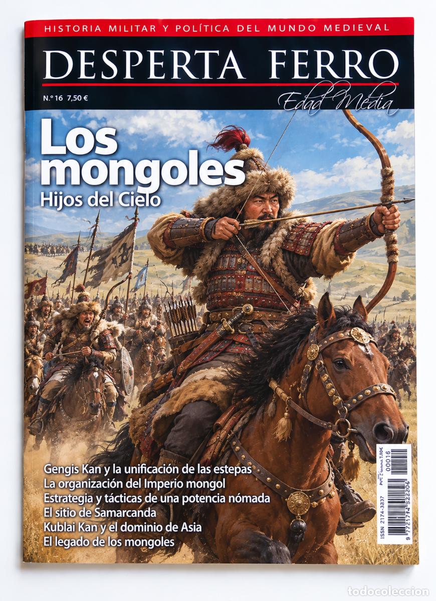 Sammeln von Zeitschriften und Zeitungen: Desperta Ferro Antigua y Medieval n&ordm; 12, dedicado a los mongoles. Buen estado.