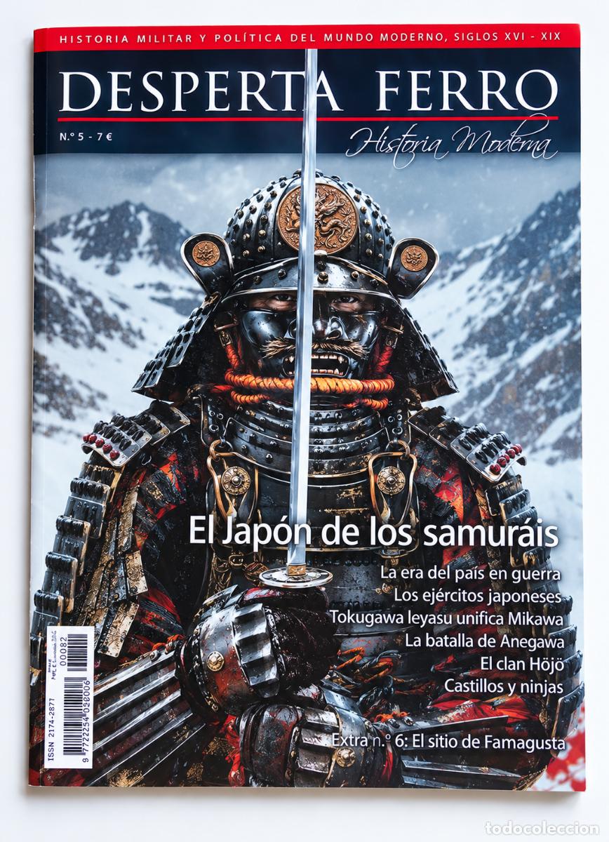 Collectionnisme de Revues et Journaux: Desperta Ferro Historia Moderna n&ordm; 5, dedicado al Jap&oacute;n de los samur&aacute;is. Buen estado.