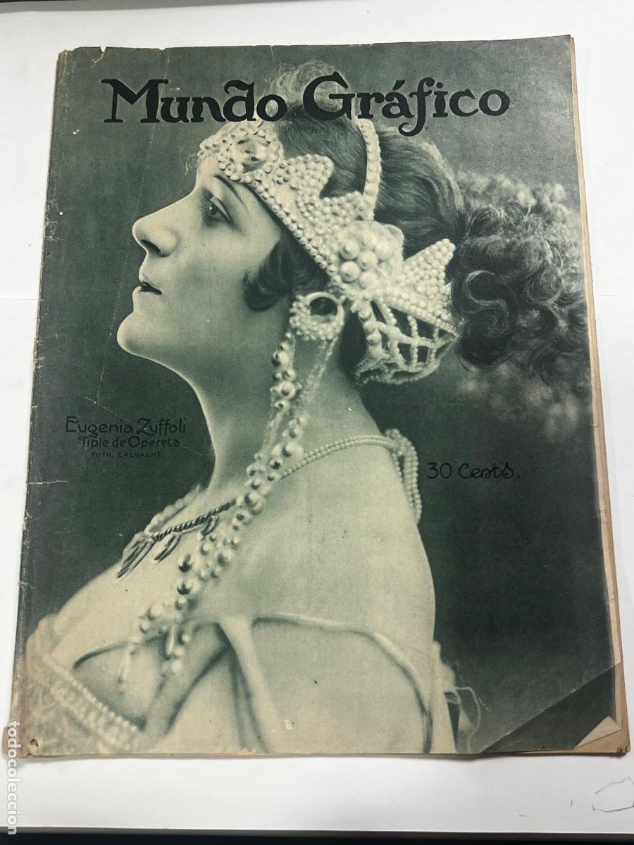 Coleccionismo de revistas y peri&oacute;dicos: REVISTA MUNDO GR&Aacute;FICO. A&Ntilde;O XIIIN&Uacute;M. 587. ENERO, 1923. EUGENIA ZUFFOLI.