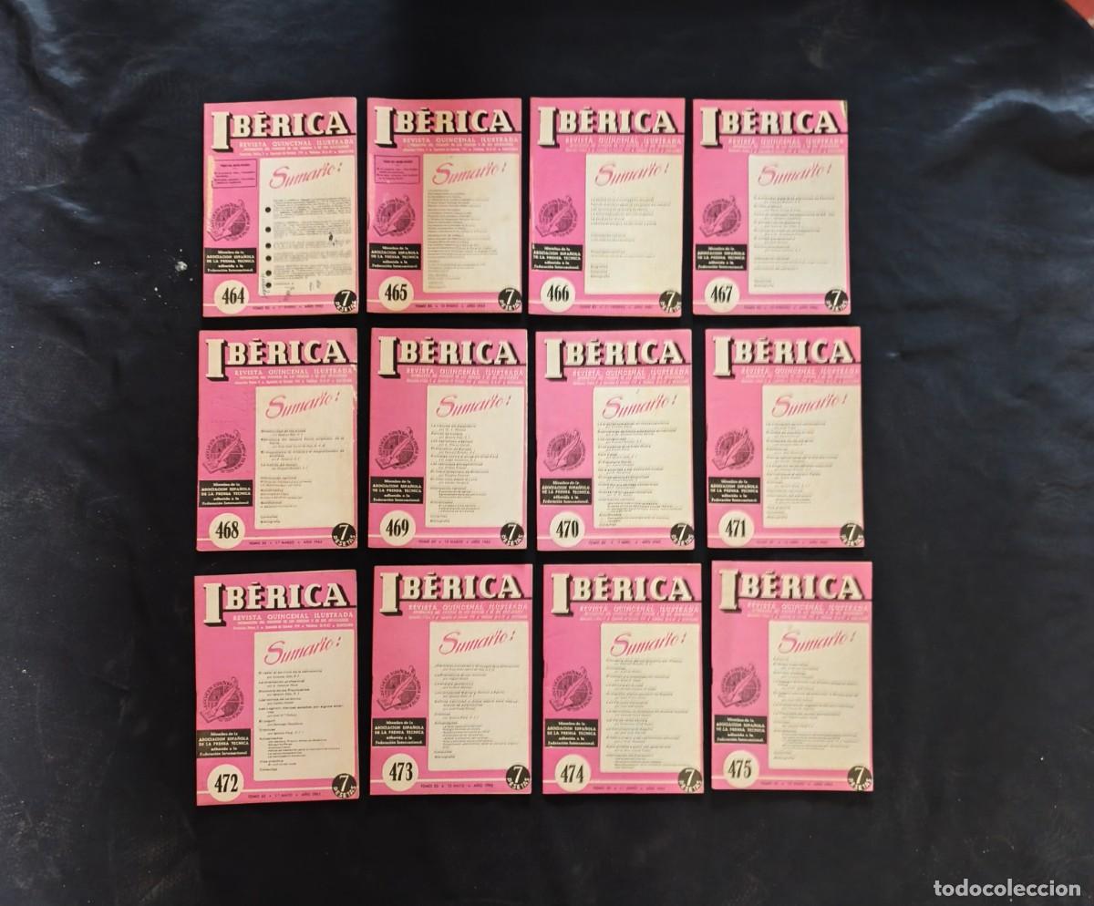 Coleccionismo de revistas y peri&oacute;dicos: 12 revistas ib&eacute;rica de 1961