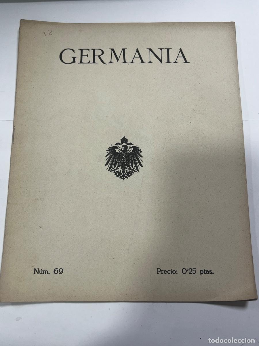 Coleccionismo de revistas y peri&oacute;dicos: GERMAN&Iacute;A. REVISTA DE CONFRATERNIDAD HISPANO-ALEMANA. N&deg; 68. BARCELONA 1918.