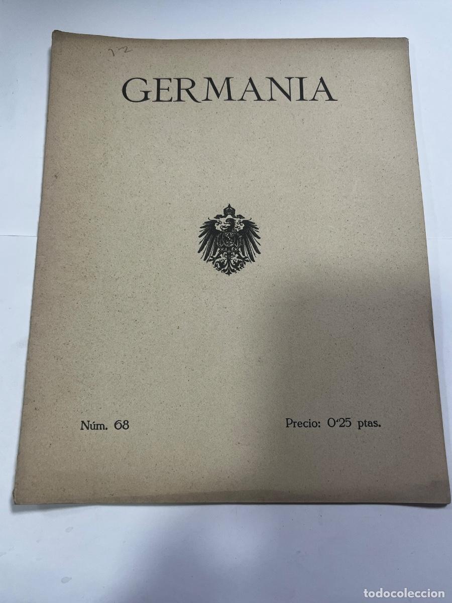 Coleccionismo de revistas y peri&oacute;dicos: GERMAN&Iacute;A. REVISTA DE CONFRATERNIDAD HISPANO-ALEMANA. N&deg; 68. BARCELONA 1918.
