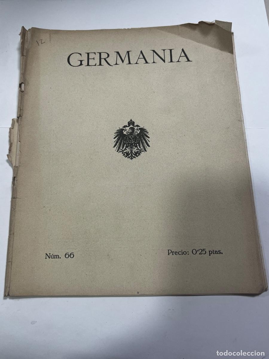 Coleccionismo de revistas y peri&oacute;dicos: GERMAN&Iacute;A. REVISTA DE CONFRATERNIDAD HISPANO-ALEMANA. N&deg; 66. BARCELONA 1918.